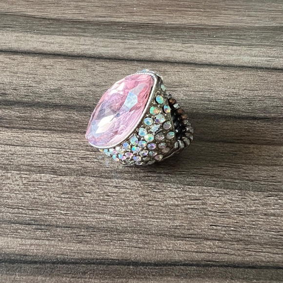 Jewelry - Large Pink Rainbow Fashion Jewelry Ring